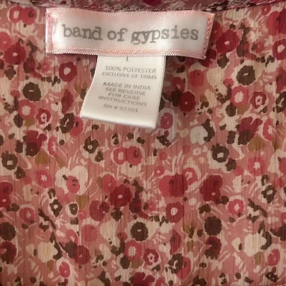 Transparent printed blouse - Picture 3 of 6